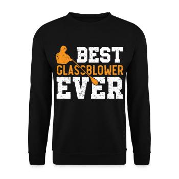 Bester Glasbläser aller Zeiten Blasrohr Gaffer Gla - Unisex Pullover - Schwarz - Vorne - Alina (178cm) & Michal (187cm)