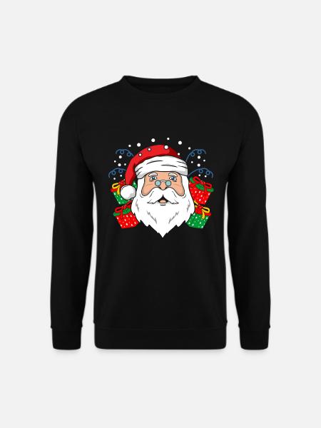 Santa Weihnachtsmann - Unisex Pullover - Schwarz