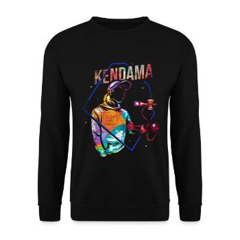 Traditionelles Kendama Turnierspiel - Unisex Pullover - Schwarz - Vorne - Alina (178cm) & Michal (187cm)