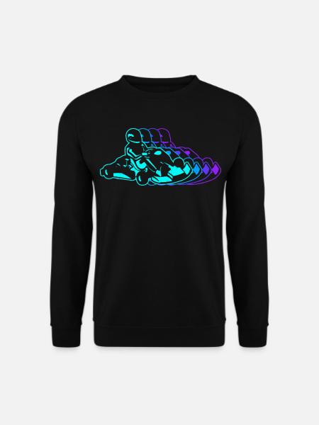 Go-Kart Rennen Gokart Vintage Kartfahrer Go Kart - Unisex Pullover - Schwarz