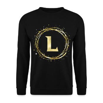 L - Unisex Pullover - Schwarz - Vorne - Alina (178cm) & Michal (187cm)