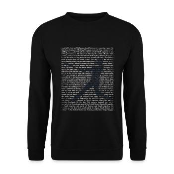 Schwungvoller Softball Schlagmann - Unisex Pullover - Schwarz - Vorne - Alina (178cm) & Michal (187cm)