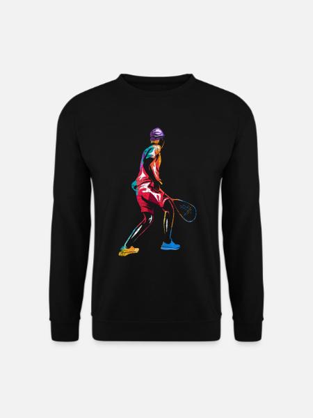 Wendiger Squash Vereinsspieler - Unisex Pullover - Schwarz