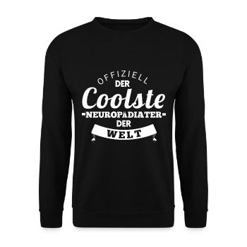 Behutsamer Neuropädiater Nervensystem - Unisex Pullover - Schwarz - Vorne - Alina (178cm) & Michal (187cm)