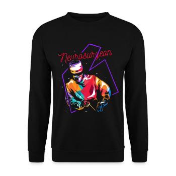 Filigraner Neurochirurg Skalpell - Unisex Pullover - Schwarz - Vorne - Alina (178cm) & Michal (187cm)