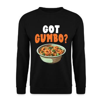 Gumbo-Liebhaber Foodie Louisiana Essen Cajun-Küche - Unisex Pullover - Schwarz - Vorne - Alina (178cm) & Michal (187cm)