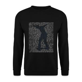 Rasanter Waveboard Straßensurfer - Unisex Pullover - Schwarz - Vorne - Alina (178cm) & Michal (187cm)