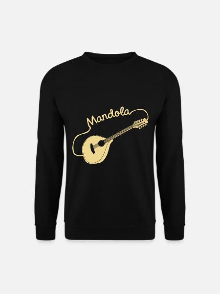 Schwungvolle Mandola Zupforchester - Unisex Pullover - Schwarz