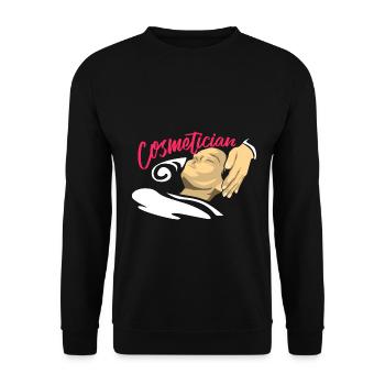 Zauberhafte Kosmetikerin Schminkkunst - Unisex Pullover - Schwarz - Vorne - Alina (178cm) & Michal (187cm)