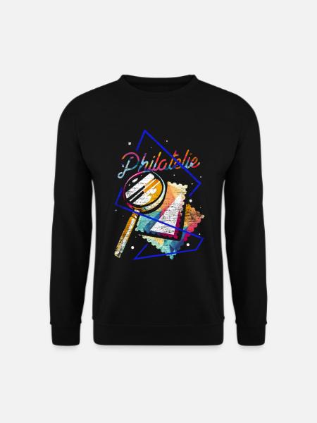 Detailverliebter Philatelie Sammler - Unisex Pullover - Schwarz