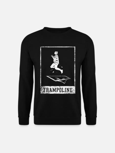 Waghalsige Trampolin Turnerin Wettkampf - Unisex Pullover - Schwarz