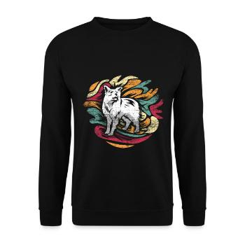 Flinker Border Collie Agilitysport - Unisex Pullover - Schwarz - Vorne - Alina (178cm) & Michal (187cm)