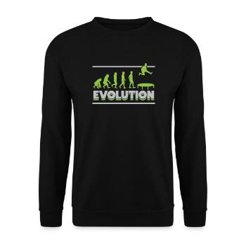 Evolution Trampoliner Trampolin Trampolinspringen - Unisex Pullover - Schwarz - Vorne - Alina (178cm) & Michal (187cm)