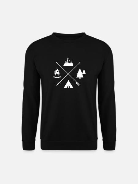 Campingzeit individuell - Unisex Pullover - Schwarz