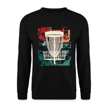 Discgolf Disc Golf Jungen Discgolfer Herren - Unisex Pullover - Schwarz - Vorne - Alina (178cm) & Michal (187cm)