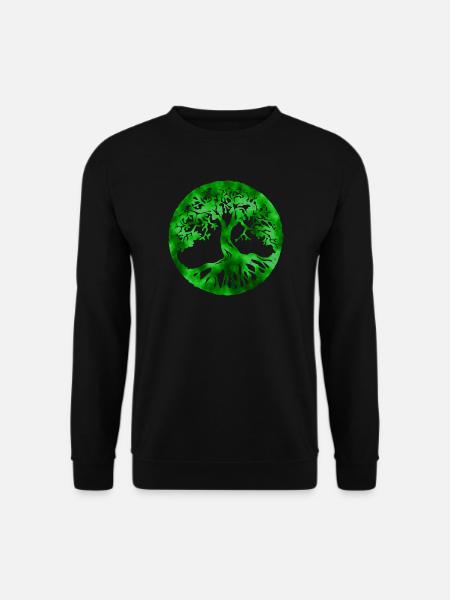 tree of life green - Unisex Pullover - Schwarz