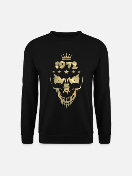 1972 Totenkopf gold - Unisex Pullover - Schwarz