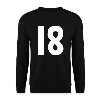 ALLES GUTE ZUM GEBURTSTAG. ALLES GUTE ZUM GEBURTSTAG. JAHRESTAG. - Unisex Pullover - Schwarz - Vorne - Alina (178cm) & Michal (187cm)