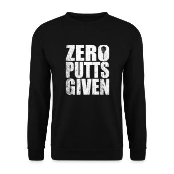 Zéro putt donné golfeur joueur de golf blagues - Unisex Pullover - Schwarz - Vorne - Alina (178cm) & Michal (187cm)