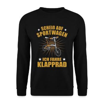 Elektroklapprad Fahre Klapprad - Unisex Pullover - Schwarz - Vorne - Alina (178cm) & Michal (187cm)