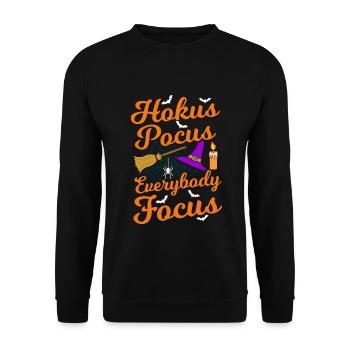 Lustiges Lehrerin Lehrer Direktor Halloween - Unisex Pullover - Schwarz - Vorne - Alina (178cm) & Michal (187cm)