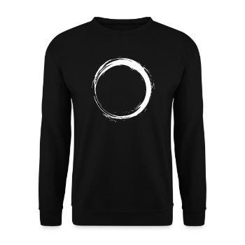 kreis - Unisex Pullover - Schwarz - Vorne - Alina (178cm) & Michal (187cm)