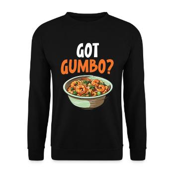 Gumbo-Liebhaber Foodie Louisiana Essen Cajun-Küche - Unisex Pullover - Schwarz - Vorne - Alina (178cm) & Michal (187cm)