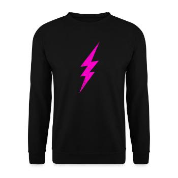 PURPLE ELECTRIC STORM - Unisex Pullover - Schwarz - Vorne - Alina (178cm) & Michal (187cm)