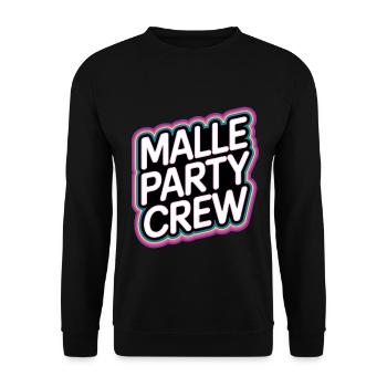 Malle Party Crew Mallorca  - Unisex Pullover - Schwarz - Vorne - Alina (178cm) & Michal (187cm)