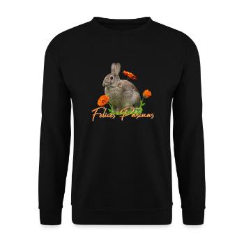 felices pascuas - Unisex Pullover - Schwarz - Vorne - Alina (178cm) & Michal (187cm)