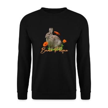 buona pasqua - Unisex Pullover - Schwarz - Vorne - Alina (178cm) & Michal (187cm)