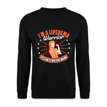 Lipidema Fighter - Unisex Pullover - Schwarz - Vorne - Alina (178cm) & Michal (187cm)