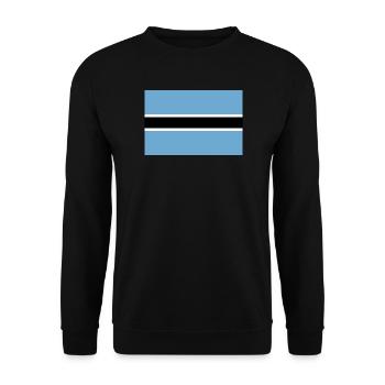 Botsuana - Unisex Pullover - Schwarz - Vorne - Alina (178cm) & Michal (187cm)