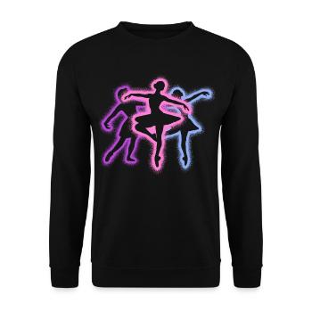 Ballerina Balletttänzerin Tanzen Ballett - Unisex Pullover - Schwarz - Vorne - Alina (178cm) & Michal (187cm)