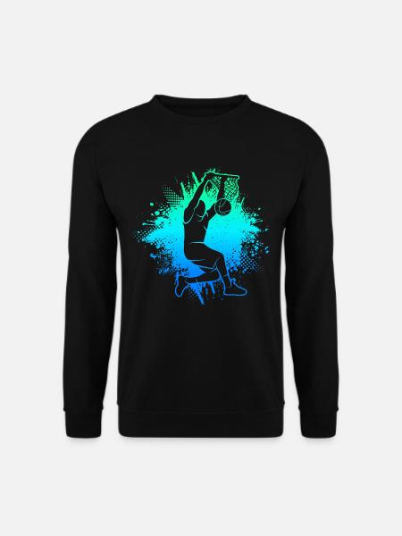 Basketball Bball Jungen Basketballspieler Herren - Unisex Pullover - Schwarz