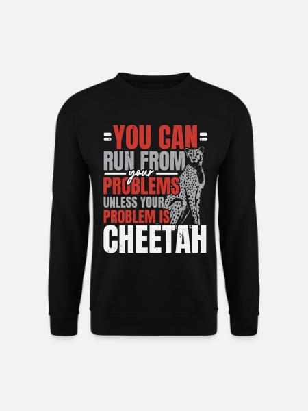 Gepardenflüsterer Wildtier Tierpfleger - Unisex Pullover - Schwarz