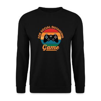 Gaming Videogame Videospiel Computerspiel Design - Unisex Pullover - Schwarz - Vorne - Alina (178cm) & Michal (187cm)