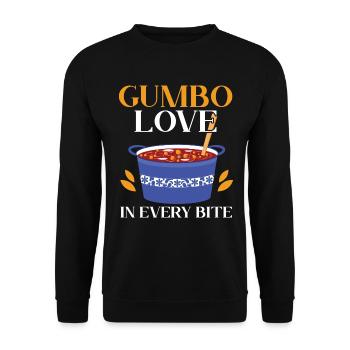 Gumbo-Liebhaber Foodie Louisiana Essen Cajun-Küche - Unisex Pullover - Schwarz - Vorne - Alina (178cm) & Michal (187cm)