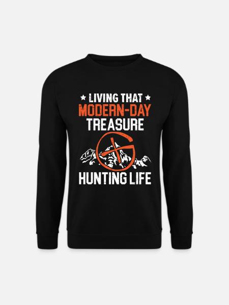 Das moderne Leben eines Schatzsuchers - Unisex Pullover - Schwarz