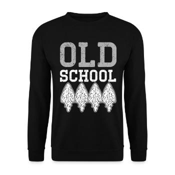 Alte Schule Antiker Pfeil Pfeilspitzenjagd - Unisex Pullover - Schwarz - Vorne - Alina (178cm) & Michal (187cm)
