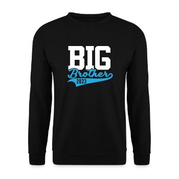 Großer Bruder 2023 Big Bro 23 - Unisex Pullover - Schwarz - Vorne - Alina (178cm) & Michal (187cm)