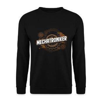 Mechatroniker - Unisex Pullover - Schwarz - Vorne - Alina (178cm) & Michal (187cm)