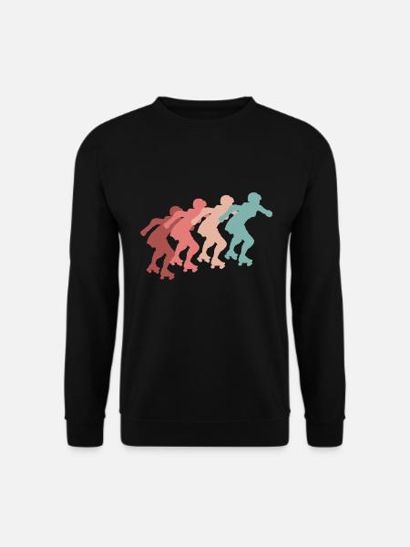 Roller Skater Rollerskater Skates Girl Inlineskate - Unisex Pullover - Schwarz