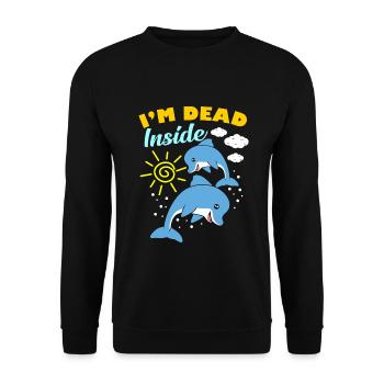I'm Dead Inside - Unisex Pullover - Schwarz - Vorne - Alina (178cm) & Michal (187cm)