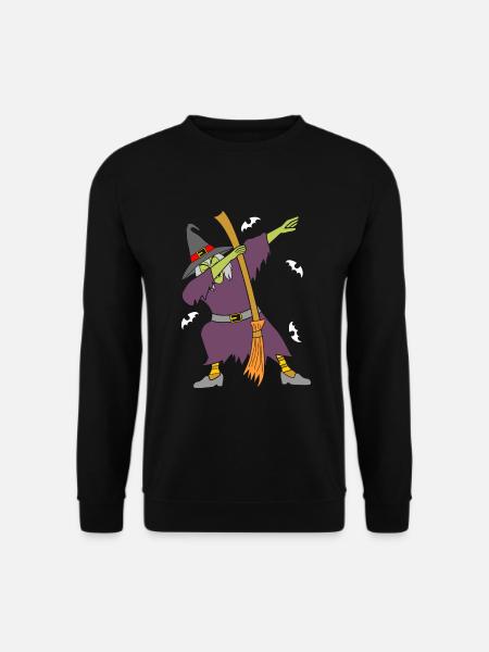 Hexe DAB Witch Dabbing Hexenbesen - Unisex Pullover - Schwarz
