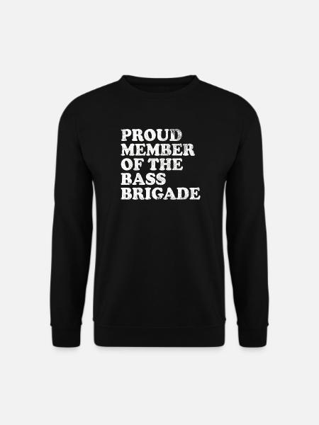 Proud Member of the Bass Brigade - weiss - Unisex Pullover - Schwarz