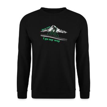 1973 - Unisex Pullover - Schwarz - Vorne - Alina (178cm) & Michal (187cm)