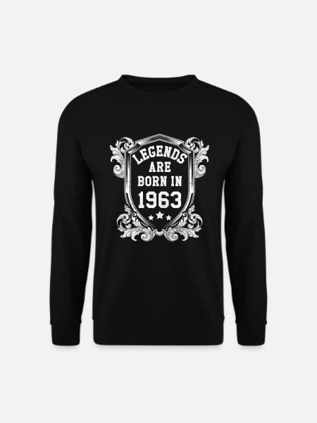 Legenden geboren 1963 - Unisex Pullover - Schwarz