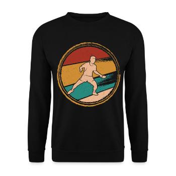Tischtennisspieler Ping Pong Spieler Tischtennis - Unisex Pullover - Schwarz - Vorne - Alina (178cm) & Michal (187cm)
