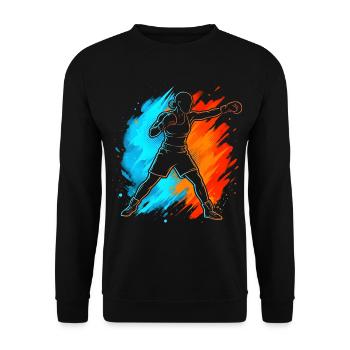 Boxen Boxer Frauen Mädchen Kinder Box - Unisex Pullover - Schwarz - Vorne - Alina (178cm) & Michal (187cm)